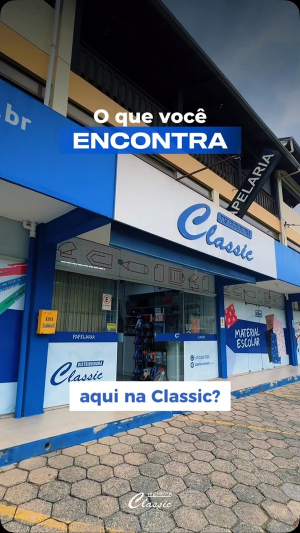 Muito mais do que uma papelaria! Na Classic, você encontra uma linha completa de produtos...