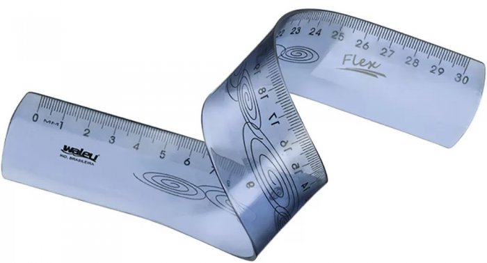 Regua Flex Maxcril 30CM Mole Azul 10270011