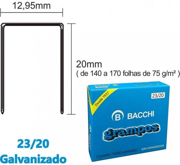 Grampo Bacchi 23/20 - Enak 20  CX/1000 Bacchi  170FLS