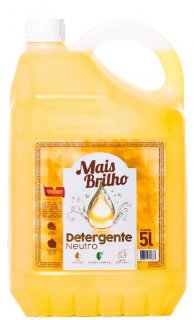 Detergente **Lava Loucas** Neutro 5L - Mais Brilho