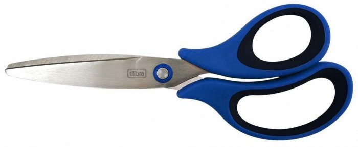 Tesoura M-Tilibra 17CM T404 Cabo Emborrachado