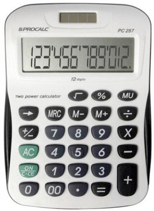 Calculadora Procalc PC257 - 12 Dig. Mesa