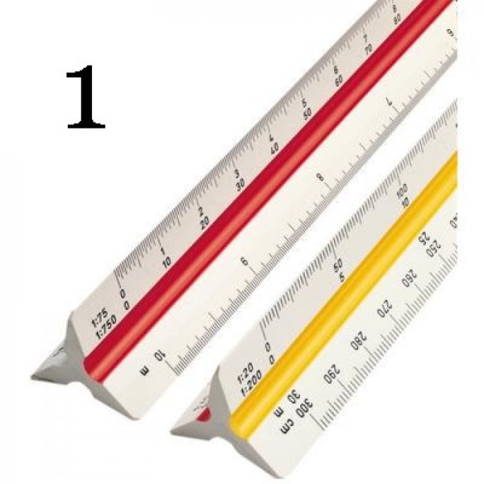 Escalimetro Triangular Metric 30CM Tris/Leoleo