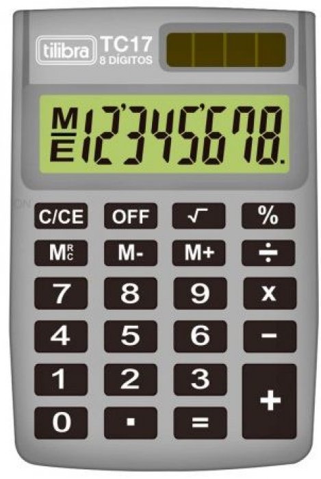 Calculadora Tilibra TC17 - 8 Dig. - Bolso