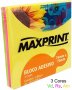 Bloco Adesivo **Maxprint** 741691  76X76  3 Cores 150FLS