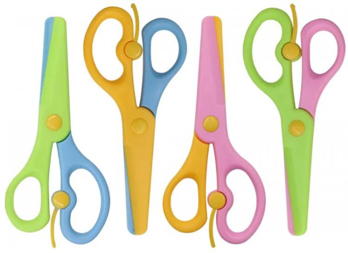 Tesoura Escolar Plastica Kids Massinha Leoleo 72004 Leonora