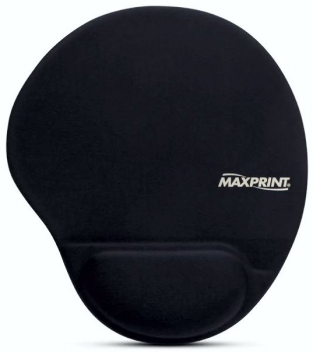 Mouse Pad C/Apoio Gel Maxprint Preto 21X23CM 60000097
