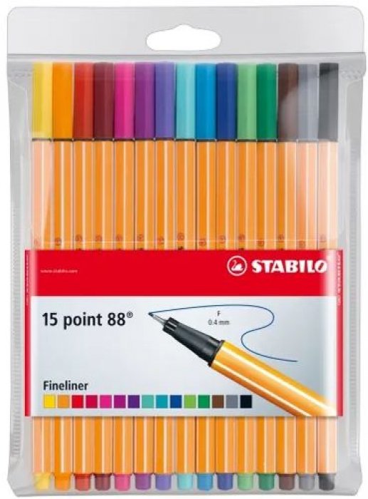 Caneta Stabilo 8815 Estojo C/15 Cores
