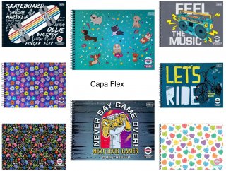 Caderno Desenho Flex Grande 40Fls Pepper Tilibra