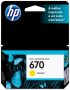 Cartucho Hp 670 Cz116Ab Amarelo 3,5 Ml