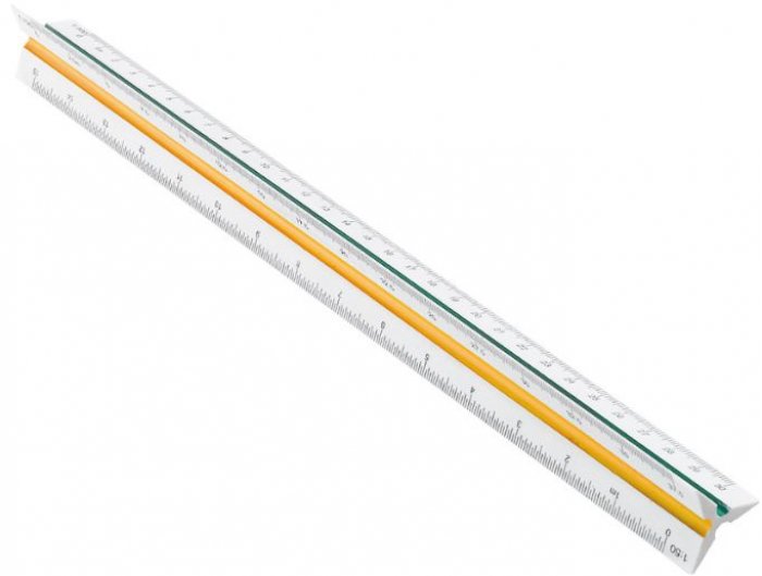 Escalimetro Triangular 30CM Maxcril/Waleu 10060001