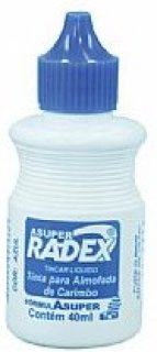 Tinta Carimbo *radex* Azul 40Ml -  185
