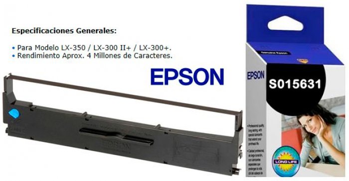 Fita Impressora Orig. S015631 Epson LX300/LX350/810