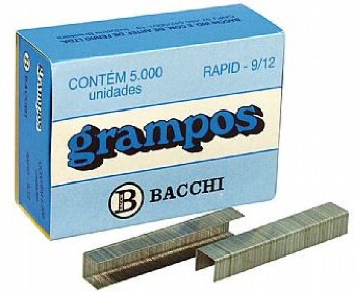 Grampo Bacchi 9/12 Cx/5000 - Ate 90Fls