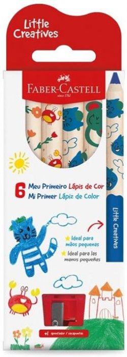 Lapis Cor Faber Meu Primeiro Lapis de Cor *C/Apont* CX/6  127033