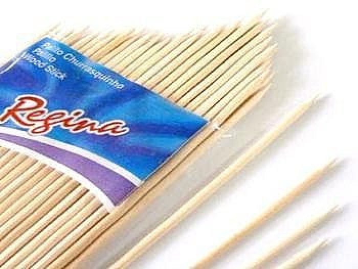 Espeto Churrasco Bambu 25CM - PCT/50 - Theoto