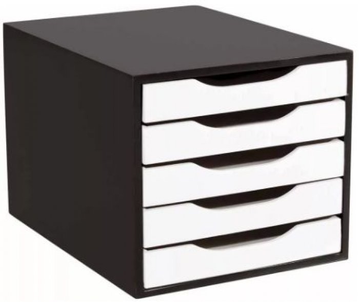 Arquivo/gaveteiro 3339 Mdf 5 Gav. Preto/br Souza