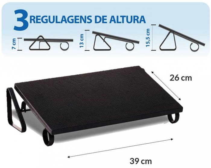 Suporte Apoio Pes Robust MDF/Metal Reliza 0030 NR17