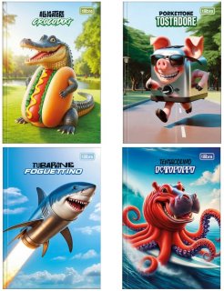 Caderno Cd 80 Fls Cost Peq 4Fun  Tilibra