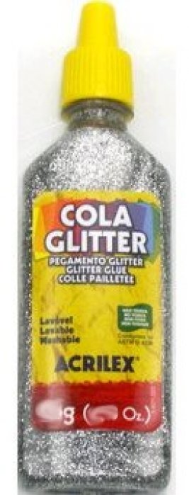Cola Gliter Prata  202  Acrilex 35GR