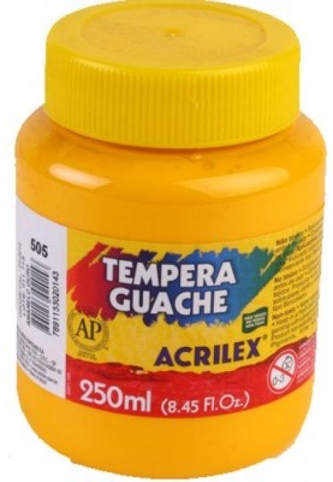 Guache *Acrilex 250GRS Amarelo Ouro Ref.505