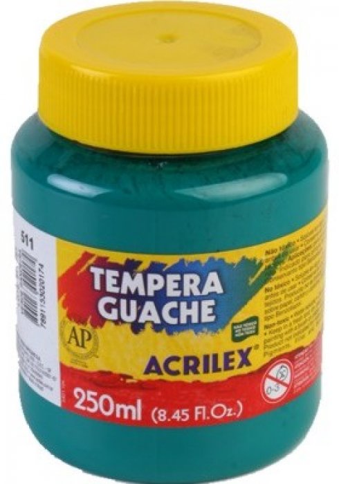 Guache Acrilex 250GRS Verde Bandeira Ref.511