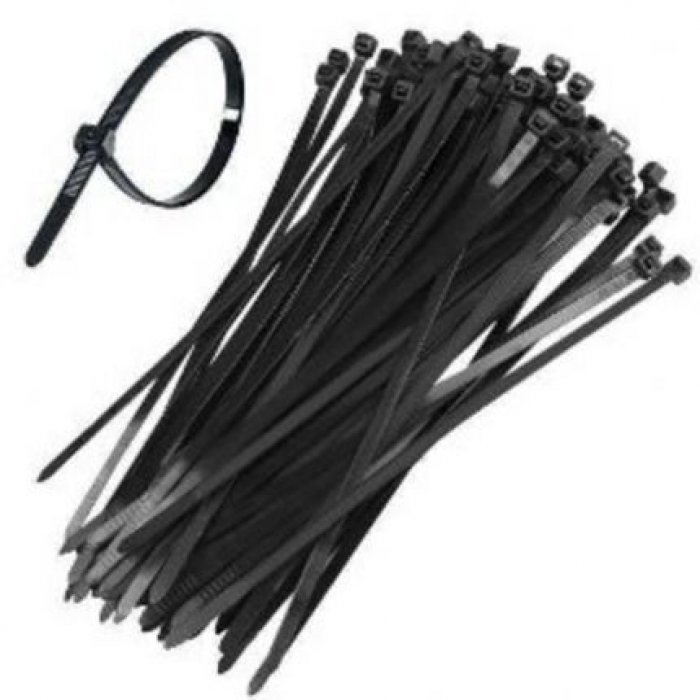 Abracadeira Nylon 200X2,5Mm Preta Pct/100 Fertak/nove54 - Lacre