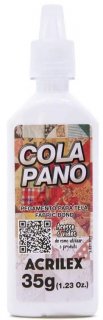Cola Pano/tecido 35Gr. Acrilex Branca Bisnaga