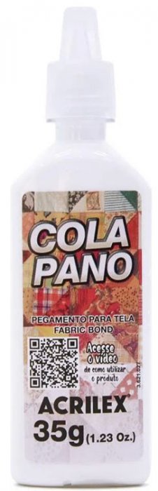 Cola Pano/Tecido 35GR. Acrilex Branca Bisnaga