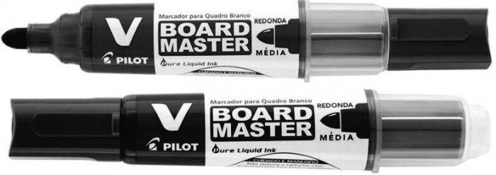 Pincel Quadro BR Vboard Preto Recarr. Pilot Wbma