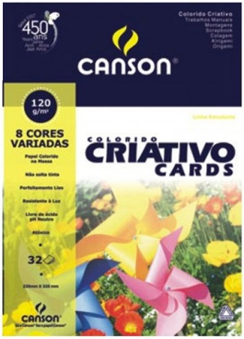 Creative Canson  7161  A3 120GR 32FLS Color 8 Cores