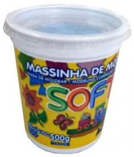 Massa Modelar Soft 500Gr Azul/109 Acrilex