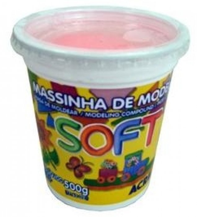 Massa Modelar Soft 500GR Vermelho/103 Acrilex