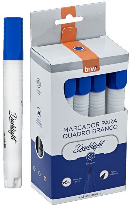Pincel Quadro Branco *BRW* Dashlight Azul CA3201