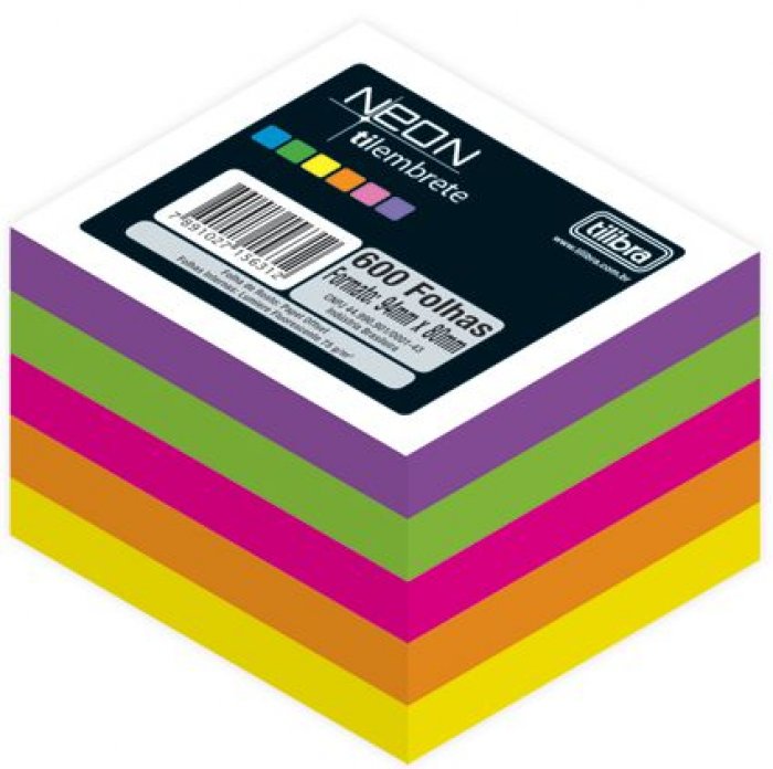 Cubo Tilembrete Neon  ***Tilibra*** 600FLS 94X80