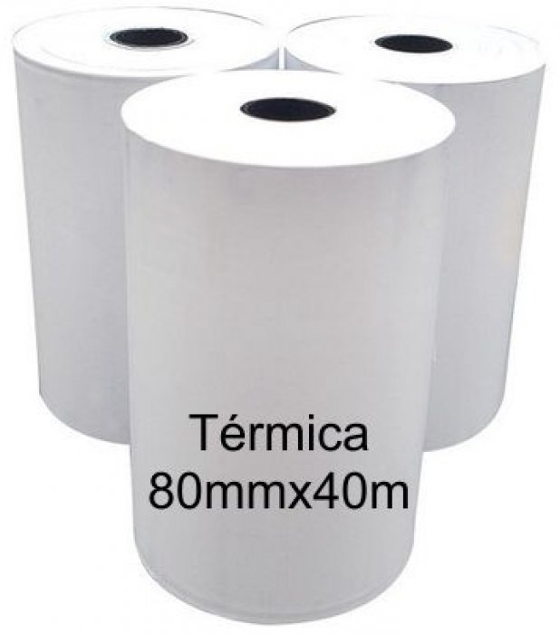 Bobina Termica 80X40MT Branca - Unid - 29703 Regispel