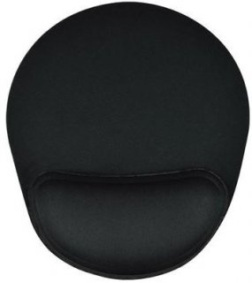 Mouse Pad C/apoio Reliza **confort Oval** Preto Nr17 24X22Cm 007