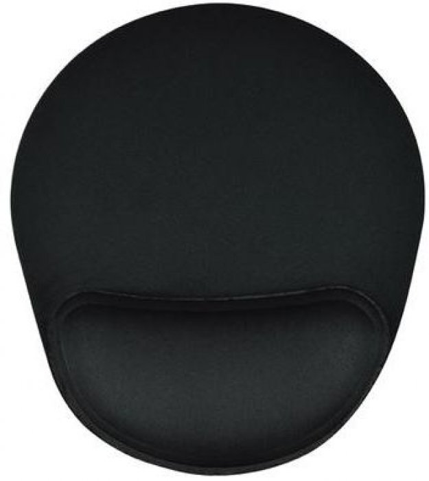 Mouse Pad C/apoio Reliza **confort Oval** Preto Nr17 24X22Cm 007