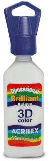 Tinta Dimensional **brilliant Branco**519 Acrilex