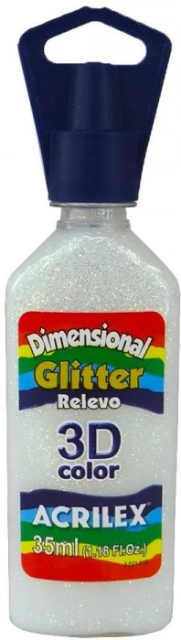 Tinta Dimensional Gliter Cristal 209 Acrilex
