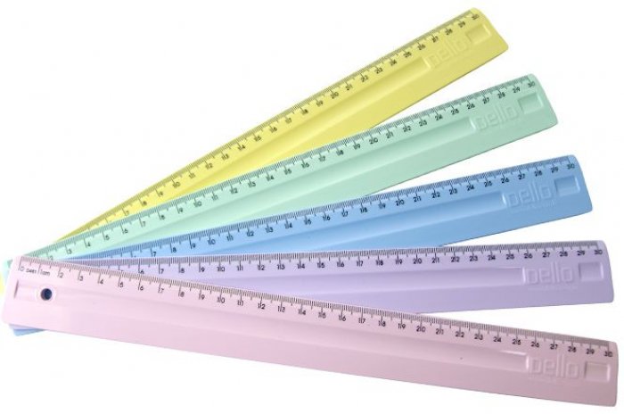 Regua Dello Color Pastel 30CM 3114.Ss