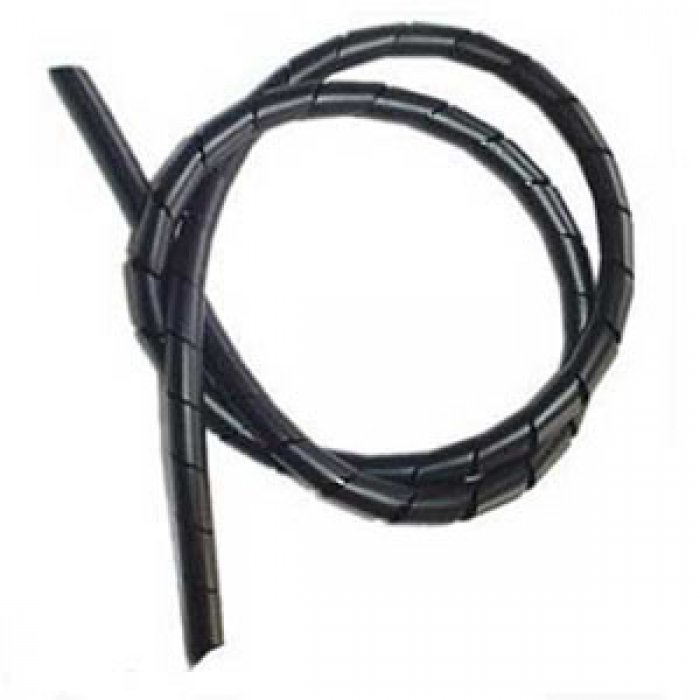 Organizador de Cabos Espiral Preto 6MM X 2MT Frontec