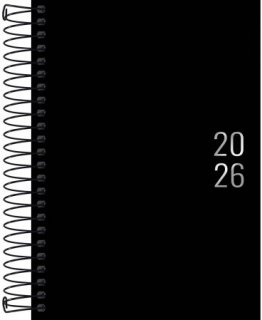 Agenda 2027 Tilibra Napoli Espiral M5 - Preta  19X13