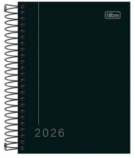 Agenda 2027 Tilibra Pepper Espiral Preta M4 - 16X11