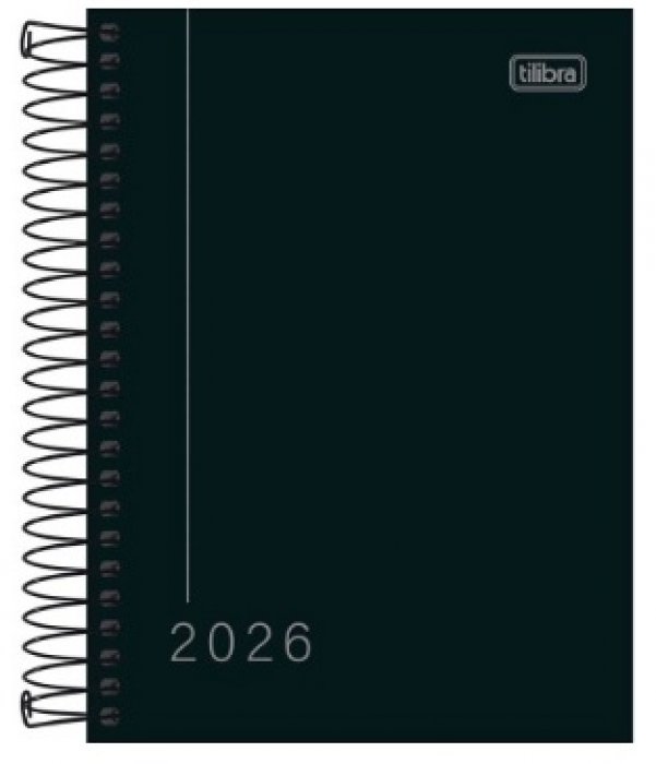 Agenda 2027 Tilibra Pepper Espiral Preta M4 - 16X11