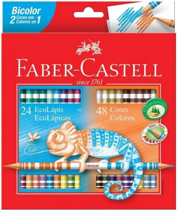 Lapis Cor Faber 120624G   Bicolor  24LAPIS=48CORES