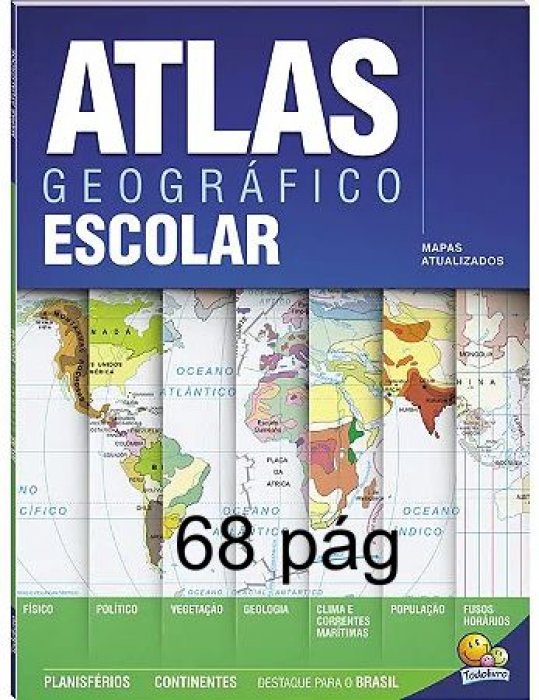 Atlas Escolar Geografico 68PAG. Todolivro