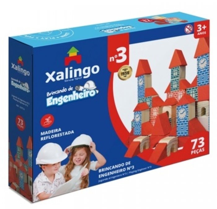 Jogo Brincando de Engenheiro 73Pc Xalingo 5277.6