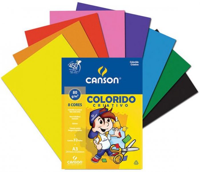 Creative Canson 7089 A3 80GR 32FLS Color 8 Cores