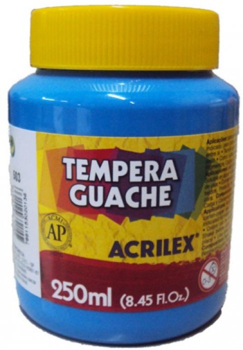 Guache *Acrilex 250GRS Azul Celeste Claro Ref.503